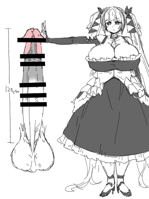 [R-18 ふたなり] サンプル続き次の本で描きたい ちんぽサイズメモ。・フォーミダブル・シリアス・ダイドー・ベルファスト 