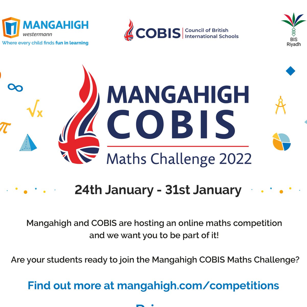 BISRMaths's tweet photo. Mangahigh coming soon! Reach Higher! https://t.co/ftW8NALgpd