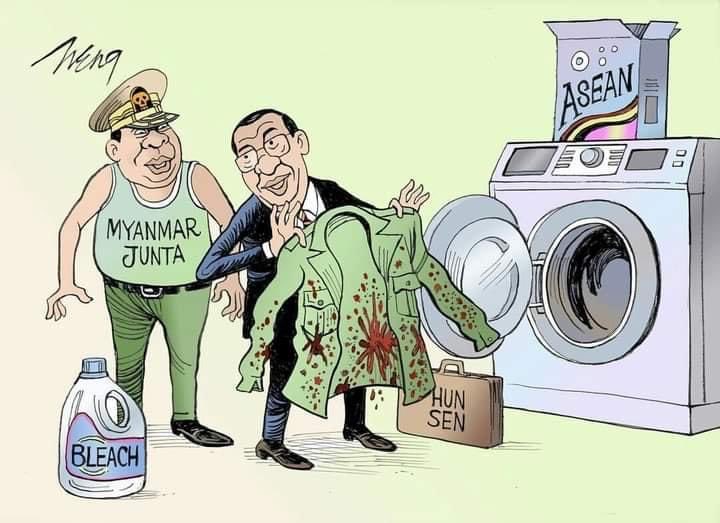 BaleAmaye's tweet photo. # Myanmar # Cambodia # Hun Sen # ASEAN https://t.co/HHKrn5le5U