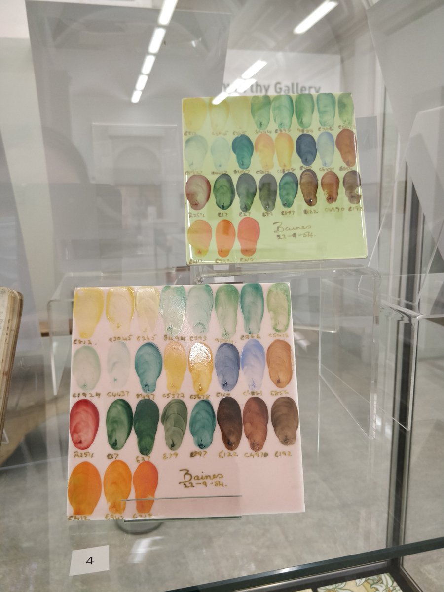 SalfordMuseum's tweet photo. Don't know about you but we LOVE a glaze test! Within our permanent Pilkingtons exhibitions we have a few beautiful examples on display.

#pilkingtons #ceramics #glazetest #salfordmuseum https://t.co/eUNGHQGAgT
