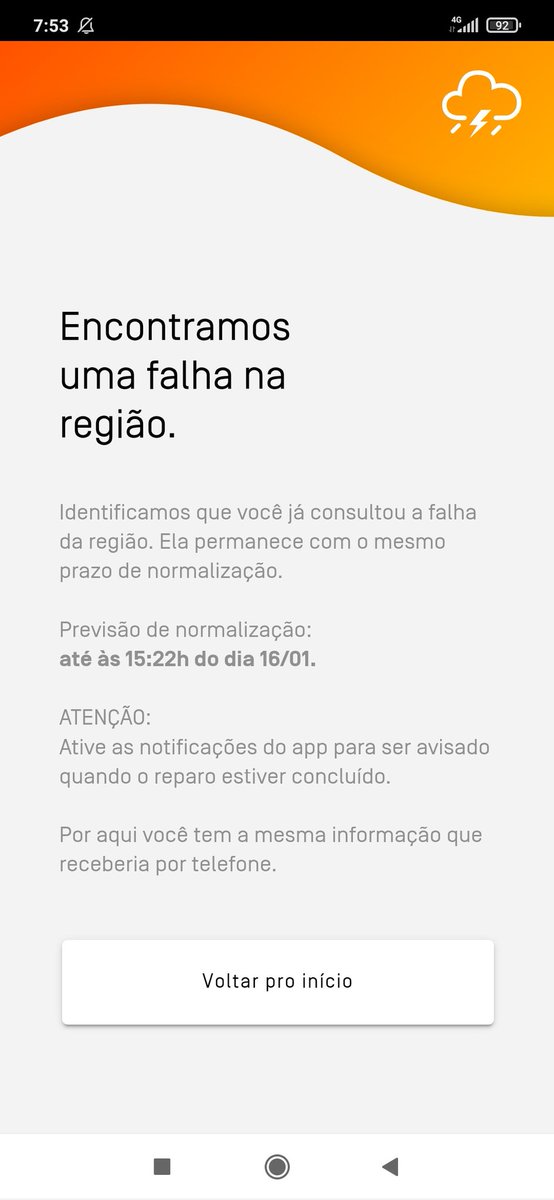 djanho_pia's tweet image. Já é a segunda vez em menos de 20 dias, a primeira vez ficamos um dia inteiro sem internet e agora a previsão é só a tarde, essa Oi tá de brincadeira!!!
#oifibra #oirespondeaqui #oiinternet #reclameaqui #seminternet #fibraoi #semconexao