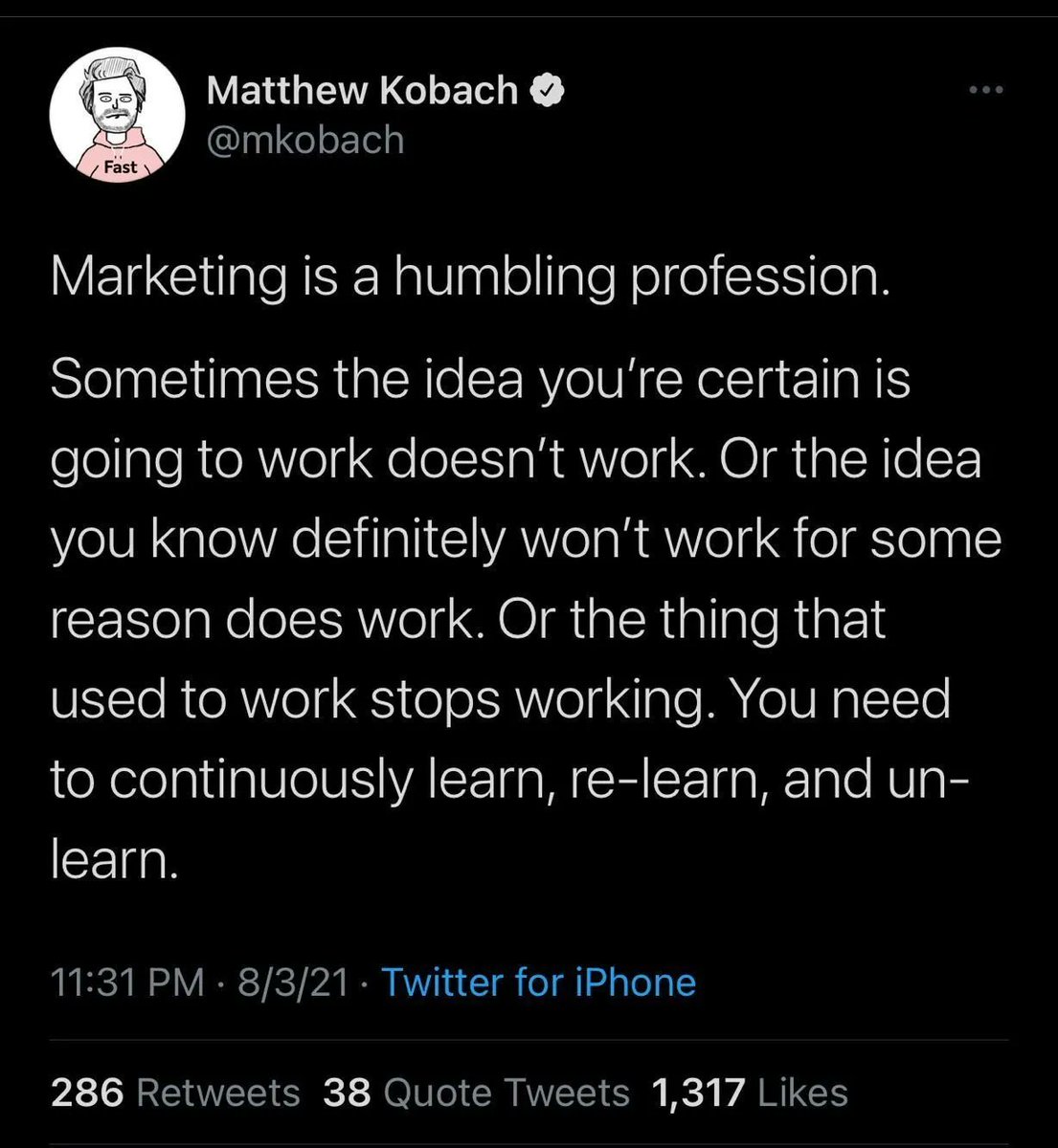 UseEmpath's tweet image. Remember #marketing is all about reinventing yourself. 

@mkobach