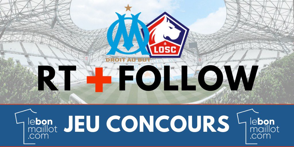 Unbonmaillot's tweet photo. ⚽️✨JEU CONCOURS✨⚽️

Si l’#OM gagne ce soir,
On régale l’un d’entre vous avec un pack coffret mystère 👕📦

Pour participer :
▪️RT ce post
▪️Follow @Lebonmaillotoff

TAS le 18/01 🍀
Le gagnant sera contacté en DM 📩
#concours #OMLOSC #teamOM #Ligue1UberEats #Giveaways https://t.co/TO4K0YYtuq