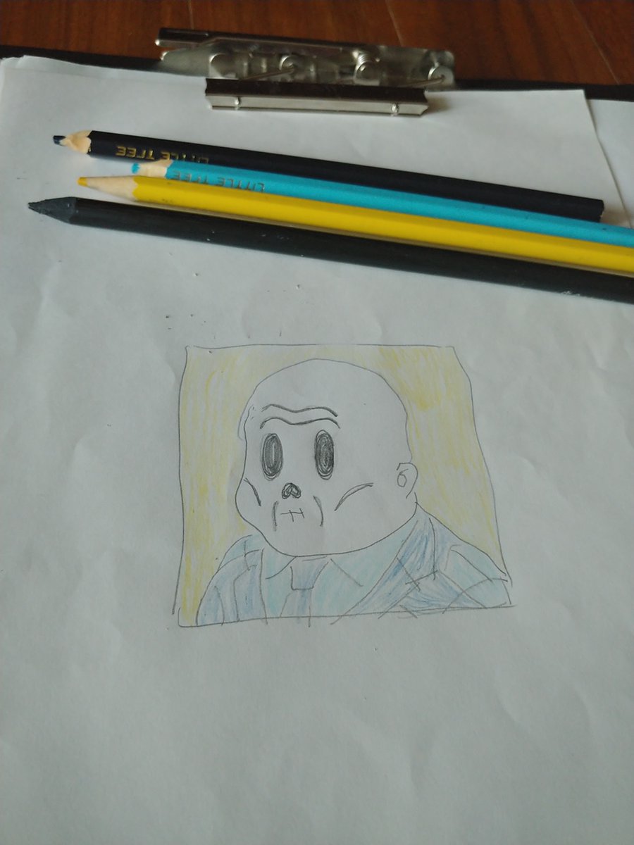 M_ColinJay's tweet photo. @MrMisang This is not my son's drawing.
I have no child... I drew this.
Isn't it surprising? https://t.co/jOtbuveYWr