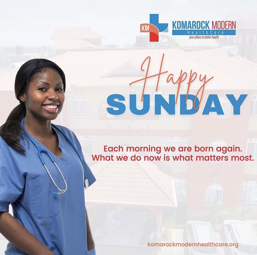 KomarockModern's tweet image. Happy Sunday..
May this Sunday bring all the good and beautiful things you desire and pray for in your life.
Have a fantastic and fruitful week ahead.

#komarockmodernhealthcare 
#yourpillarstobetterhealth