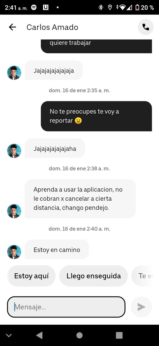 LEONZYLLO10's tweet photo. @Uber_MEX así tus choferes tratan a sus clientes, espero y hagas algo ,@Uber_MEX https://t.co/Kf95TdiND5