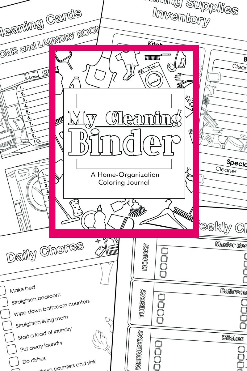 LisaJoyThompson's tweet photo. Now that you can have people over again, it may be time to clean up! :) This cleaning binder with coloring pages can help! You can snag it for only $7 with coupon code clean7 at checkout. https://t.co/IN7rMwZbuH #adultcoloring #cleaningchecklists #cleaning https://t.co/BHcX0MHu9L