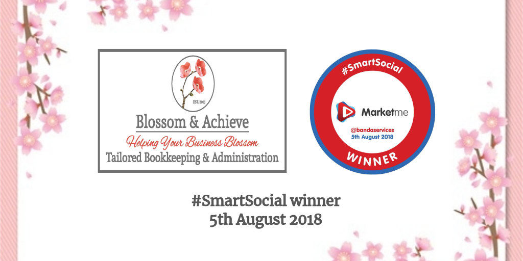 Has your business gained by being on #socialmedia?

Send <a href="/SmartSocialUK/">#SmartSocial Award</a> your #SmartSocial competition entry tweet, saying how you have used social media to help you, before midday today and you could win like me <a href="/bandaservices/">Blossom & Achieve</a>

Good luck to all who enter! 🍀