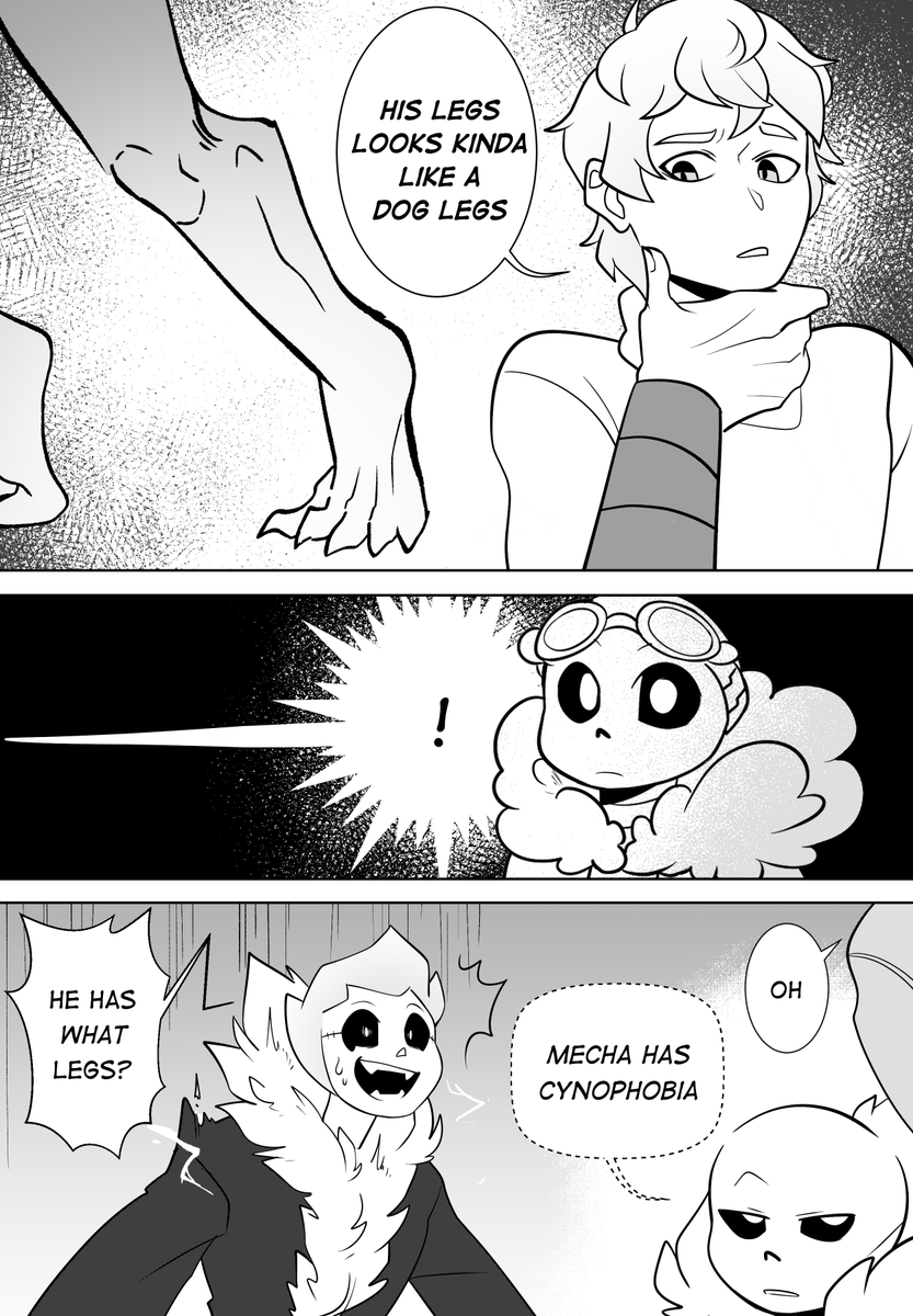Notale page 23, 24 #notale #mechasans #underswap #abysssans #tksans #undertaleAU 