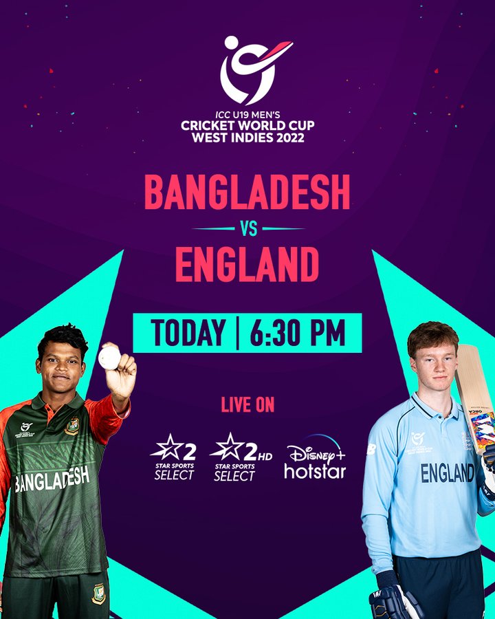 Bangladesh U19 Vs England U19 Icc Under 19 World Cup 22 Live Streaming Online Get Free Telecast Of Ban U19 Vs Eng U19 Match Cricket Score Updates On Tv Latestly