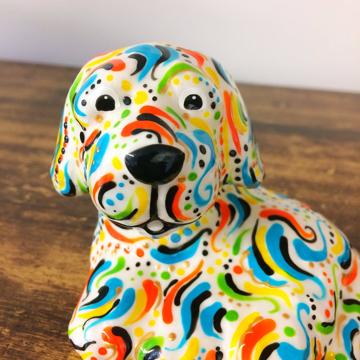 Newly listed to Etsy is this super cute dog. Painted in my colourful Whirlpool design.

£11.90 with free uk shipping on Etsy. Link etsy.me/3KjSLhY

#UKGiftAM #UKGiftHour #SundayThoughts #dogsoftwitter