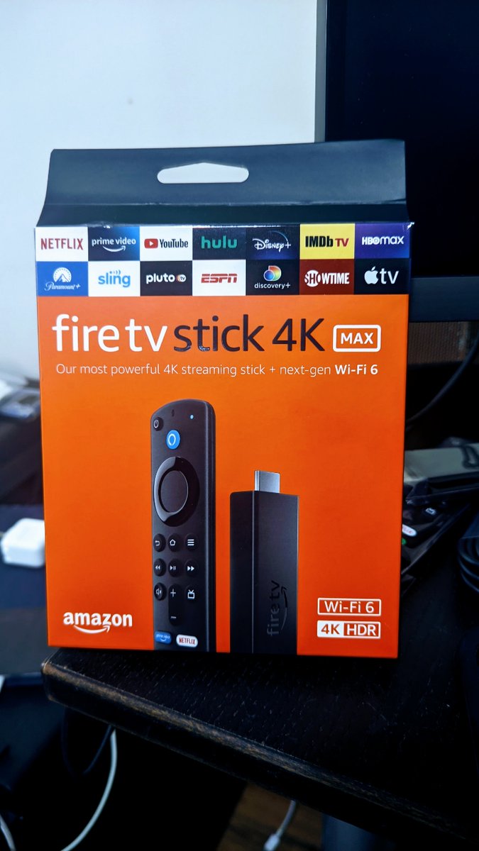 chanrecommends's tweet photo. Had always been a fan of #Amazon Fire TV Sticks and been waiting to try this Max version. Can't wait to try #amazonprimevideo on this as they don't do 4K HDR in PC #wifi6 #av1codec #netflix #3rdgenalexaremote https://t.co/gCZ2mPqSq3