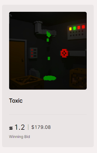 RoomsSolana's tweet photo. The third auction for the piece "toxic" has ended
Winning bid 1.2 SOL

Congratulations to the buyer and please reach out and make yourself known if you have any questions about the projects future through discord or dm

May adjust the auc end times in the future for dif timezones https://t.co/CyhMTvCvnI