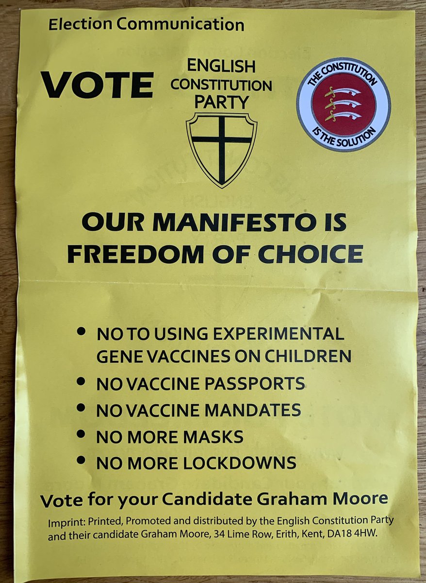 This leaflet arrived, for a twat looking to take David Amess’s
seat.
So depressing. 
Pathetic but dangerous.
Cunning in their ignorance.
I dare them to knock on our door..