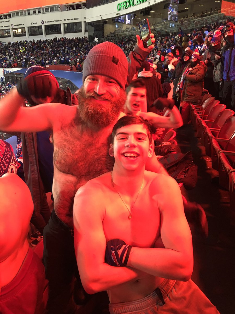 Therese “Tee” Forton-Barnes and Green Living Gurus (@teeforton) on Twitter photo <a href="/KyleBrandt/">Kyle Brandt</a> check out Fitz being a <a href="/BuffaloBills/">Buffalo Bills</a> fan and in the thick of it with the shirtless bills mafia!#BuffaloBills #FitzMagic <a href="/KyleBrandt/">Kyle Brandt</a> check out Fitz being a <a href="/BuffaloBills/">Buffalo Bills</a> fan and in the thick of it with the shirtless bills mafia!#BuffaloBills #FitzMagic