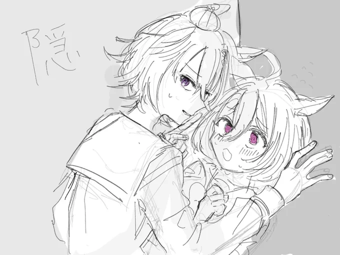 オペラオーさんとドトウの絵 