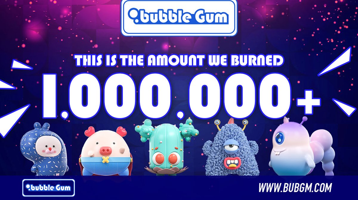 1,000,000 $ BEGM burned today 

🔮 🤩 🚀

Hash：
0x81be6e1878e18d65f9c31f08a10825251a7f3ba7f65139cac34890af3b826608

#BSC #BSCGem #Marvel  #BubblegumGame 
#PlayToEarn  #GameFi  #BURNED 
#BSCGem #Binance #Avedex