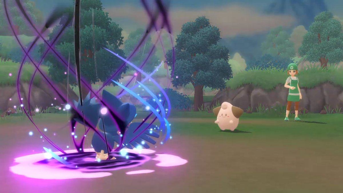 Darikyun's tweet photo. (1 of 2)
#Screenshot #Frames of #Murkrow using Nightshade! So Cool & Beautiful!
#Pokémon #PokemonMove #PokemonBrilliantDiamond #PokemonShiningPearl #PokemonBDSP #NintendoSwitch https://t.co/1niv9vG9Vr