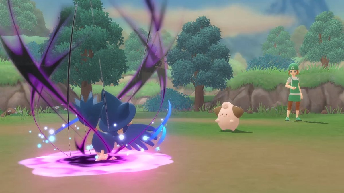 Darikyun's tweet photo. (1 of 2)
#Screenshot #Frames of #Murkrow using Nightshade! So Cool & Beautiful!
#Pokémon #PokemonMove #PokemonBrilliantDiamond #PokemonShiningPearl #PokemonBDSP #NintendoSwitch https://t.co/1niv9vG9Vr
