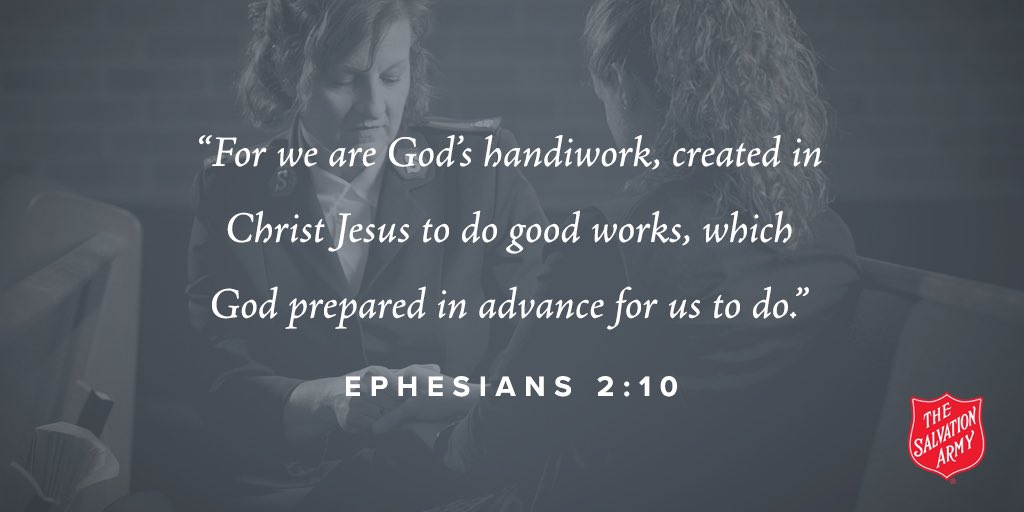 For we are God's handiwork, created in Christ Jesus to do good works, which God prepared in advance for us to do. Ephesians 2:10 #sundayinspirational