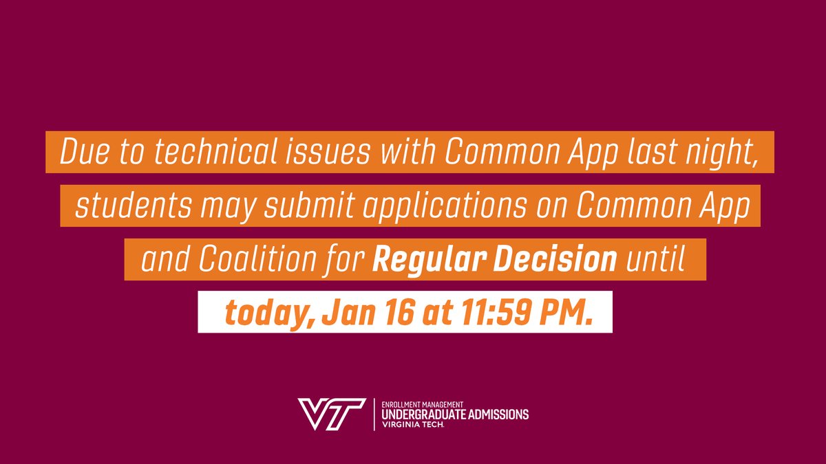 VT Admissions tweet media