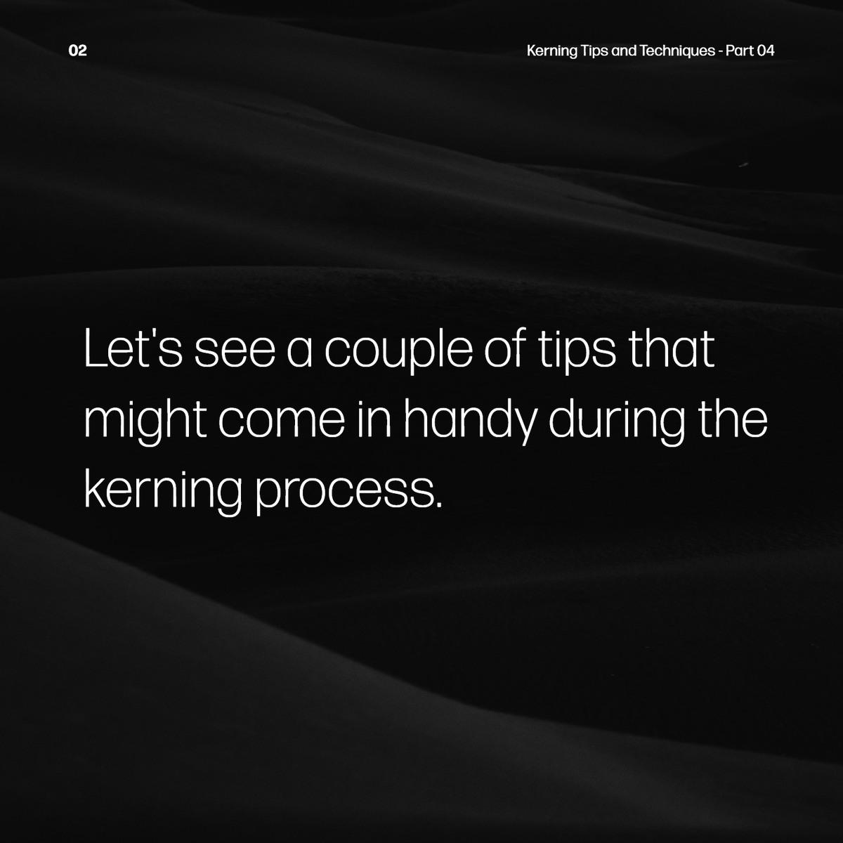 ThinSeed's tweet photo. Kerning Tips &amp; Techniques:
There are some tips that might help you during the kerning process. https://t.co/nMbTCW4L3a