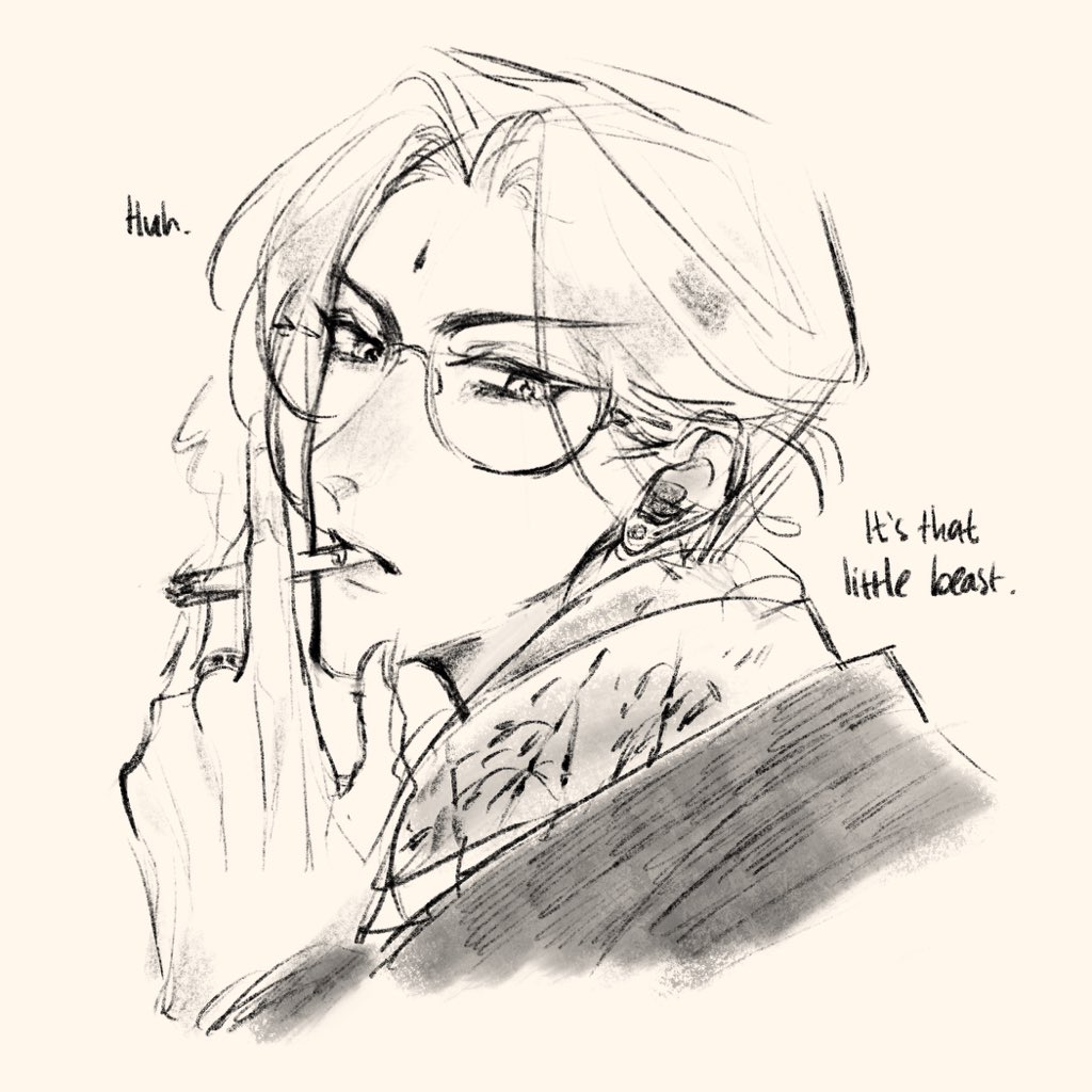 _hnmri29's tweet photo. Modern shen jiu? Idk i just wanted to sketch something  _(:3」∠)_ https://t.co/rWCs3ErEbx