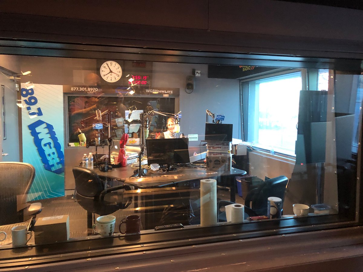 Radio problems!

I'm hosting <a href="/NPRWeekend/">Weekend Edition</a> remotely. It's 7 degrees here in Boston, but I couldn't use the heater in my home studio because its sound was audible on my microphone. Then my home internet kept crashing.

Thanks for saving the day, <a href="/GBHNews/">GBH News</a>, by lending me a studio!