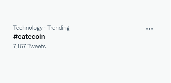 catecoin's tweet photo. 1/16/2022 - #catecoin Trending 🚀🐾🐱 https://t.co/fymRz5858L