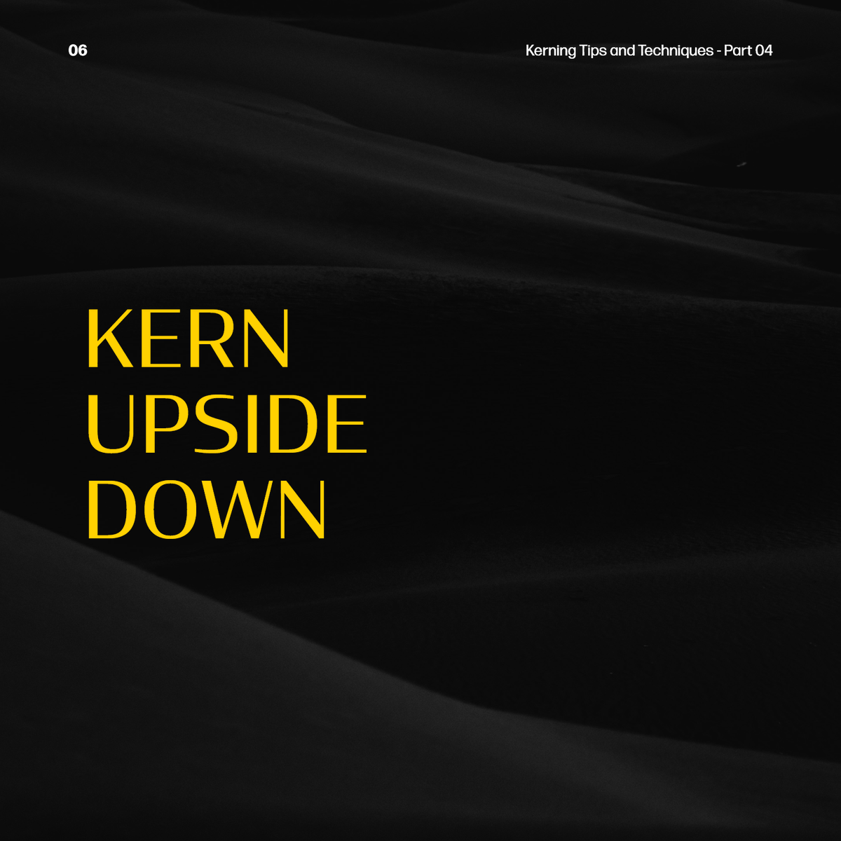 ThinSeed's tweet photo. 2. Flip upside down:  
Flipping the letters upside down helps focus only on the shapes of letters and their in-between spaces, making it easier to kern. https://t.co/R4umMXVatT