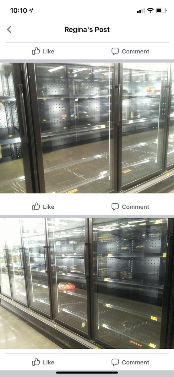 lradza's tweet photo. @anne_razz This was a Walmart in the predicted snow area last night! Good luck! https://t.co/UVOQpgHLTz