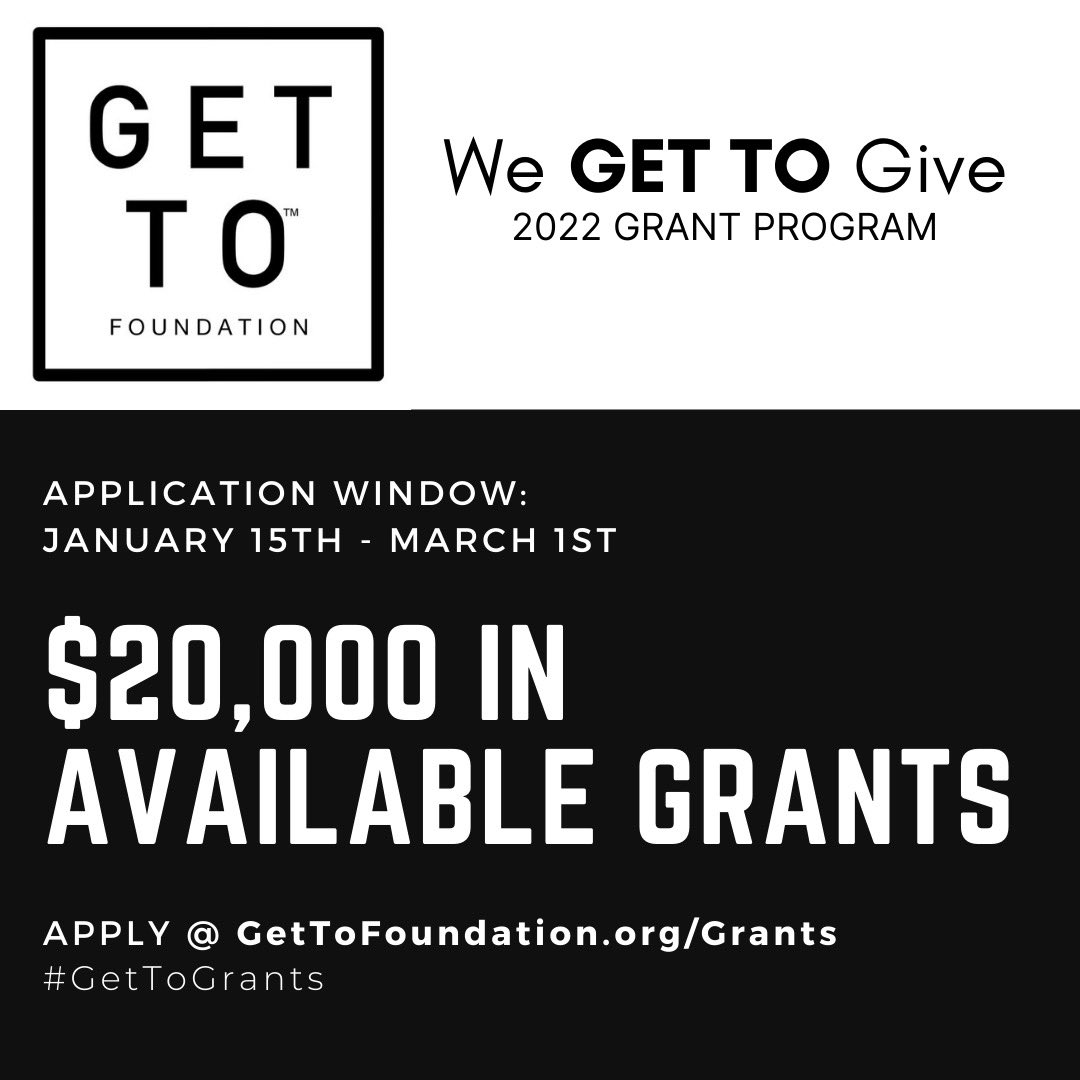 GetToFoundation's tweet photo. REMINDER! Last night we launched our #GetToGive campaigns. Please pass these along to either school programs or individuals in need. We can’t wait to get out there and help! https://t.co/GLqPsuENXm