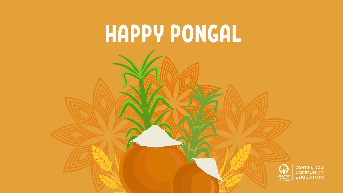 Pongal is a festival celebrated by the Tamil community from January 14 to 17. It marks the end of winter solstice and commemorates the sun's northward voyage. We are wishing those celebrating a joyous #Pongal2022!
#ocsbBeCommunity