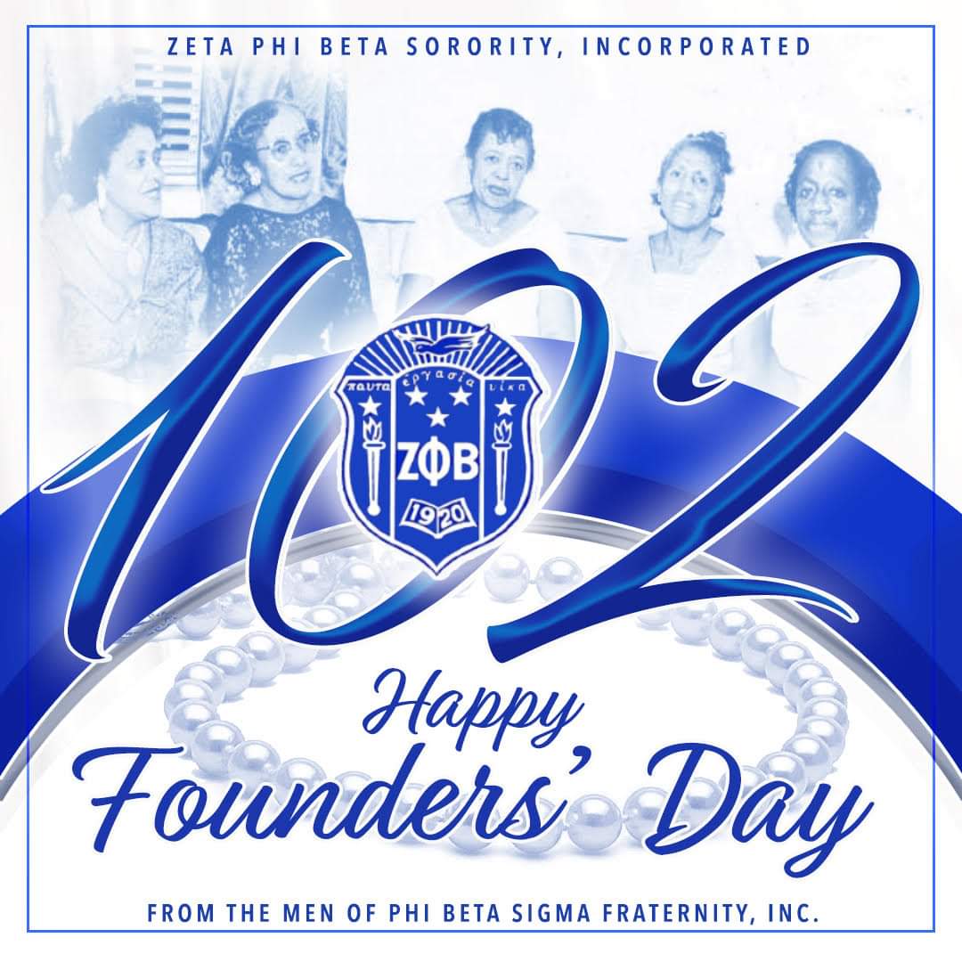 PiEtaSigma's tweet photo. We want to wish a Happy Founders’ Day to our Sorors of Zeta Phi Beta Sorority, Incorporated! For 102 years of Scholarship, Service, Sisterhood, and Finer Womanhood from the gentlemen of The Pi Eta Sigma Chapter.  #zetaphibeta #pbs1914 #sigma108 #zeta102 #williamsoncountysigmas 💙 https://t.co/fEVGgSyuwy