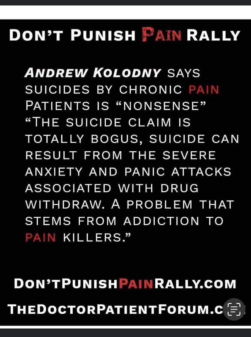 CMerandi's tweet photo. Andrew Kolodny of @supportprop re: suicide after being forced off long-term opioid therapy
“ The suicide claim is totally bogus”

This jury thought otherwise, awarding  family $7 million after loved one force tapered 

https://t.co/3H8y2sxGLq https://t.co/hF2FjBpMlm