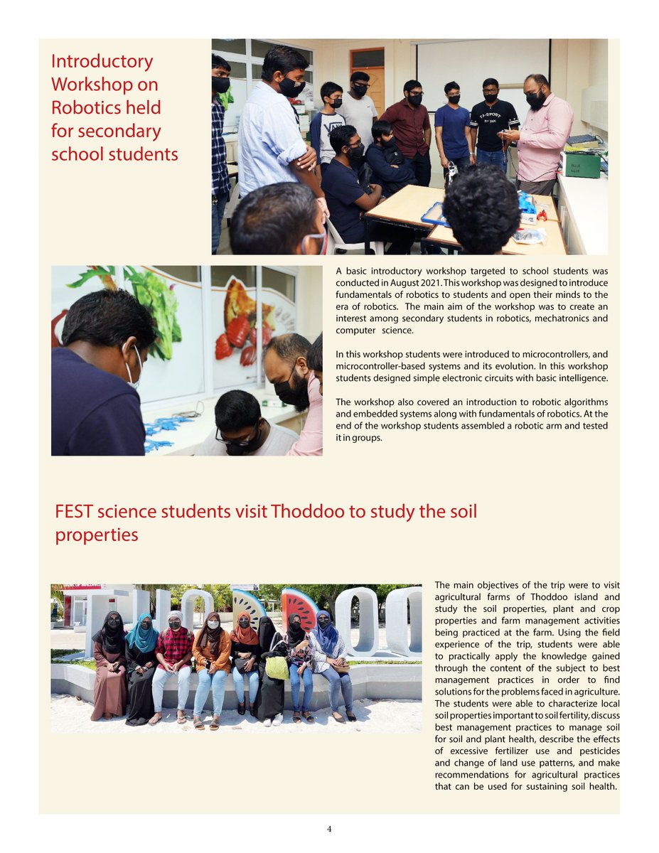 Introducing the monthly newsletter of the Faculty of Engineering, Science and Technology
<a href="/MNUedu/">The Maldives National University</a>