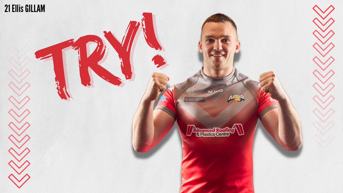 ⏰ 13‘ | TRY! After solid defence from Thunder, Ellis Gillam dives onto a grubber kick through for the Raiders first try of the afternoon! 

Raiders 🔴 4 - 0⚡️ Thunder