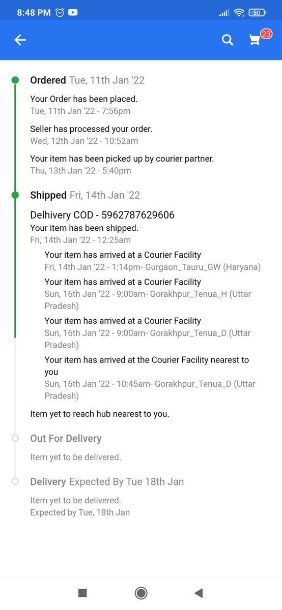 <a href="/flipkartsupport/">FlipkartSupport</a> please deliver my order as soon as possible