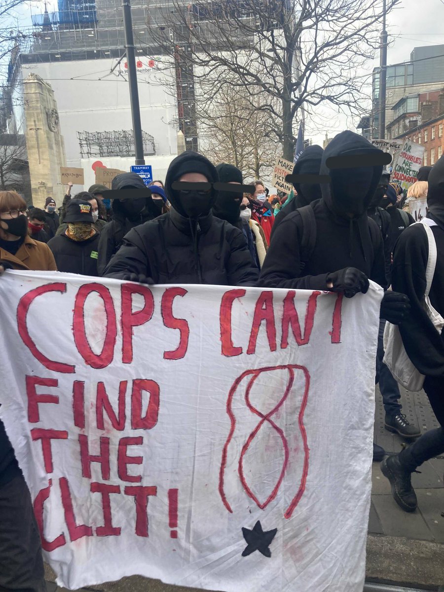 M_I_L_Front's tweet photo. Spot our banner yesterday at Manchester's Kill the bill demo? 😎 https://t.co/FWqlwYt2G5