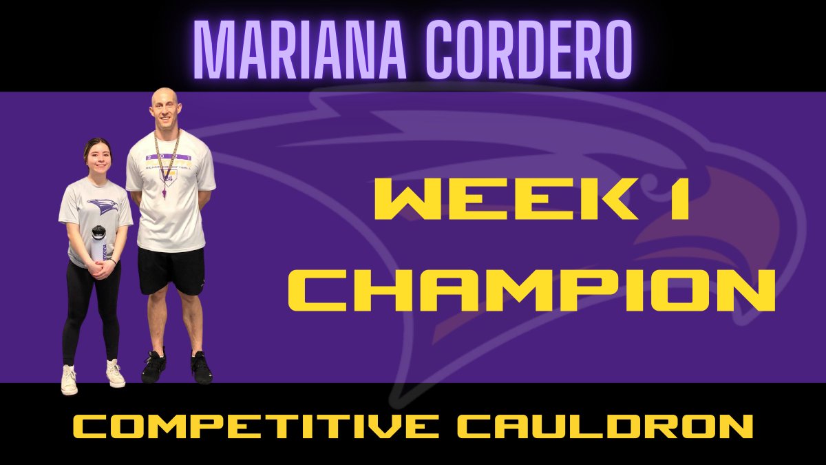 RHSVB_EAGLES's tweet photo. 🏆Mariana Cordero -  Week 2 Champion

💥💪ᑕOᗰᑭETITIᐯE ᑕᗩᑌᒪᗪᖇOᑎ👊💥

#StayPurple #CompetitiveCauldron #RHSVB https://t.co/IQzEFSKW50
