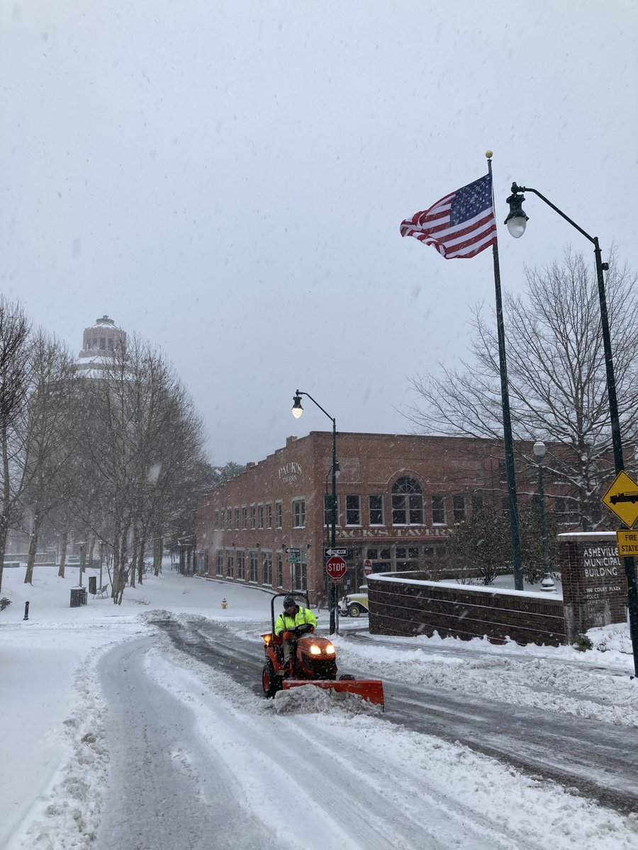 The snow is here! Public Works staff are out plowing and clearing sidewalks. Please avoid travel and sledding in the roads for everyone's safety!