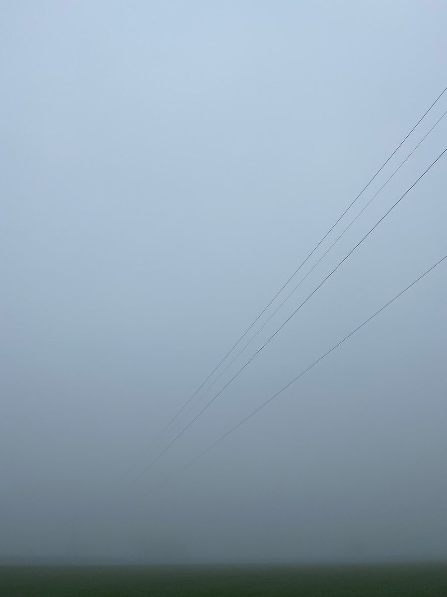 DeanFrostUK's tweet photo. Natures attempt at minimalism. #fog #wintermorning #minimalism #countryside #nature https://t.co/p2G7PnE5tI
