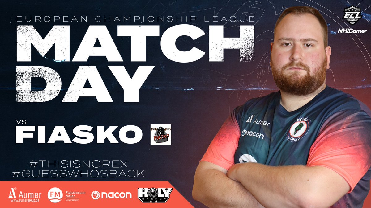 #ECL22Winter Pro Matchday number 6 awaits us tonight 🦖

#thisisnorex #guesswhosback #ECL22Winter #NHL22 #esports #kouvolanlakritsi #MukanaWilhelm #xbil <a href="/NHLGamerCOM/">NHLGamer</a>
