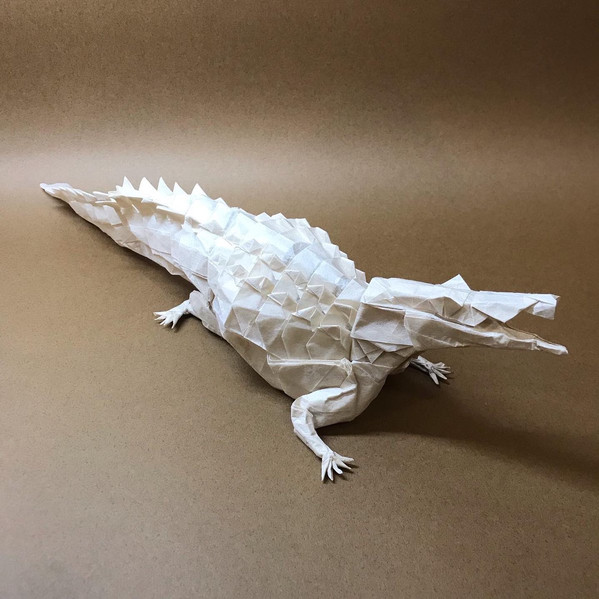 terururu1115's tweet photo. Jeong Jae IIさん創作
「カイマン」
60㎝
#corsoyardpaper FO-01薄口
#origamipro より
クリスマスとお誕生日にもらった憧れの紙で折りました。
折り心地最高です‼️
@arisannoorigami さんありがとうございます‼️ https://t.co/1Z7fLCi2eq