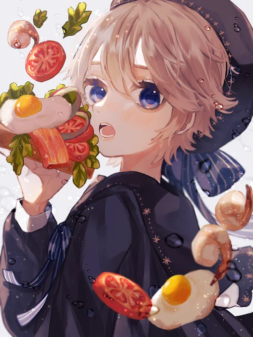 🍳🍅🦐🍞 