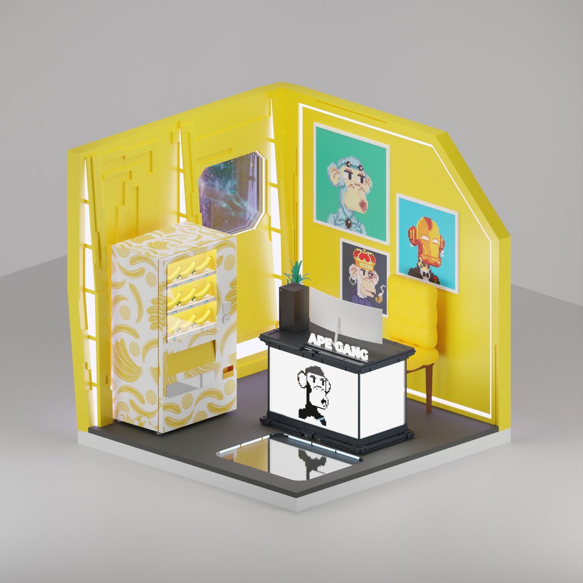 Yellow fever isoroom for <a href="/antony52888/">! Big- Future.HK🇭🇰 ❤️ Memecoin</a> and <a href="/ApeGangNFT/">ApeGang.eth</a>!

Who wants some 🍌?

🍌Follow <a href="/antony52888/">! Big- Future.HK🇭🇰 ❤️ Memecoin</a> <a href="/ApeGangNFT/">ApeGang.eth</a> @isoroomnft 
🍌RT Tag 5 isofrens
🍌Comment with what other collab rooms you want to see!