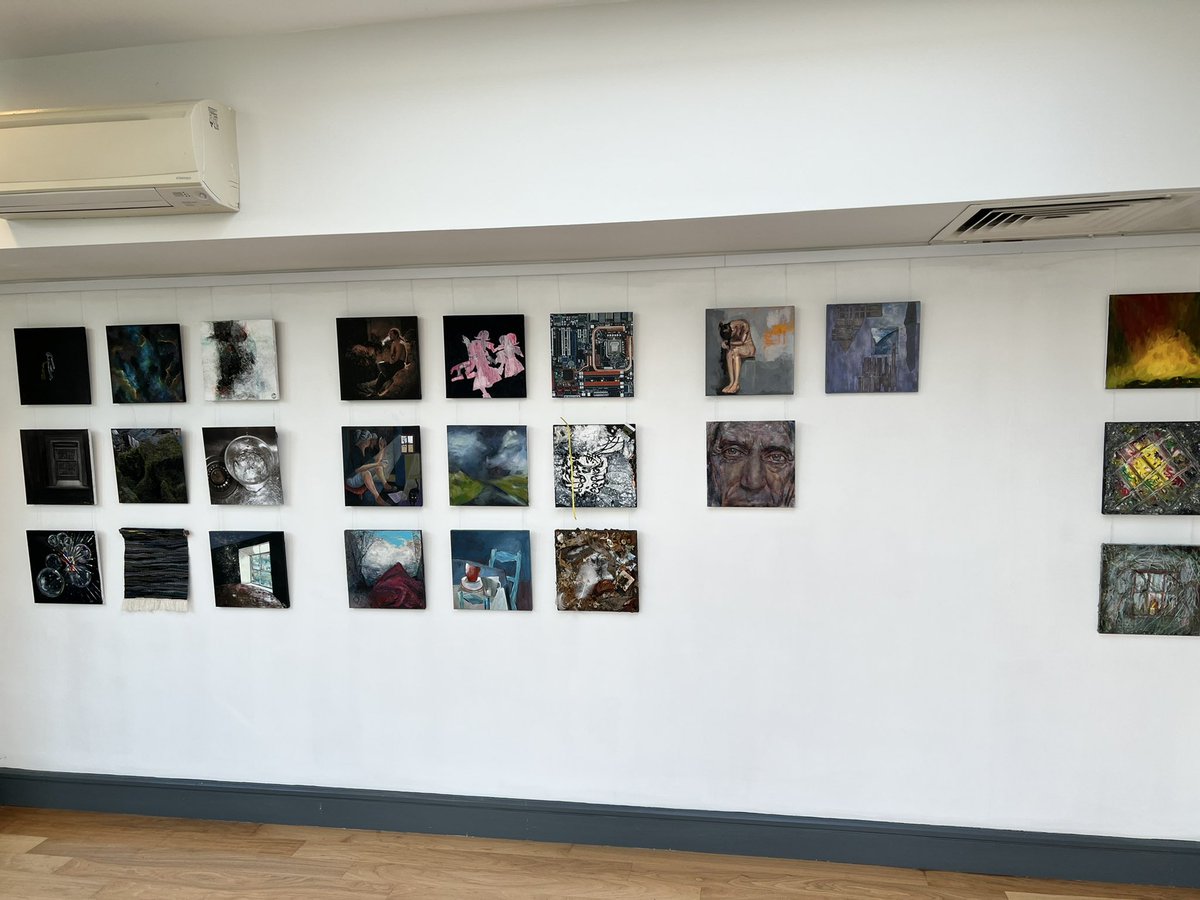 cdonnery's tweet photo. New #JenDonnery painting part of the 10th anniversary of @ArthouseLibrary #Laois exhibition including artists #MartinGale @UnaSealy #AliceMaher and many others responding to a poem by @patboran_poet and wonderfully curated by @monflynn #supportthearts #art #Laois https://t.co/TDVhRz0J5Q