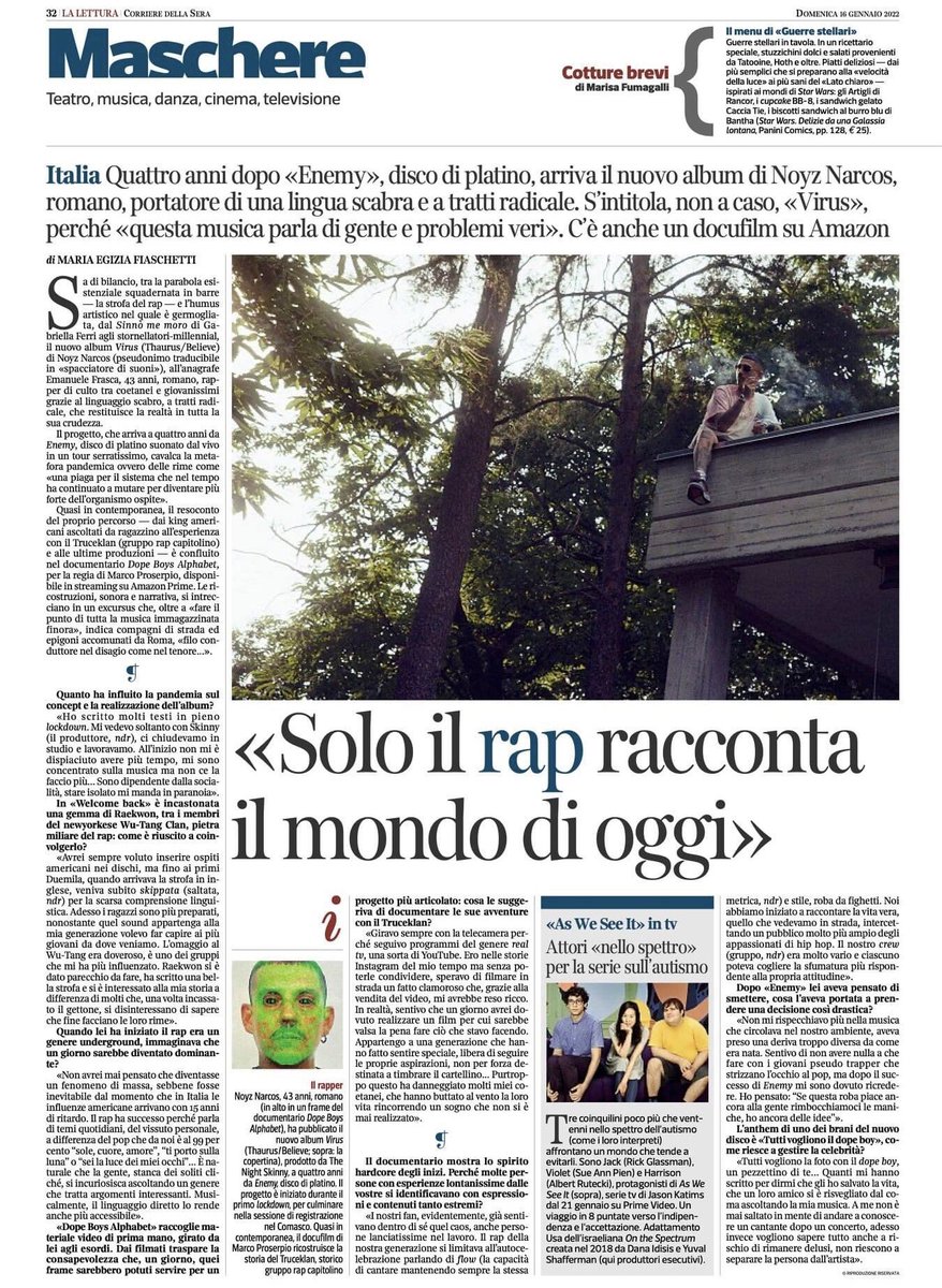 Intervista a <a href="/Noyzofficial/">Noyz Narcos</a> su <a href="/La_Lettura/">la_lettura</a>