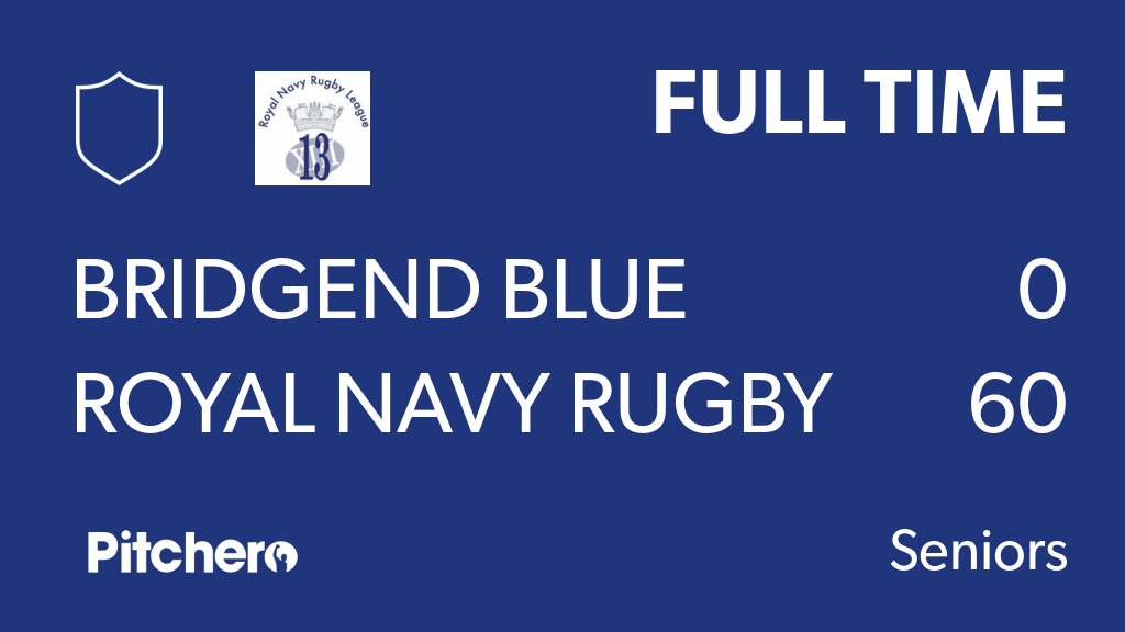 RoyalNavyRL's tweet image. FULL TIME: Bridgend Blue Bulls 0 - 60 Royal Navy Rugby League
#BRIROY #Pitchero
royalnavyrugbyleague.com/teams/9121/mat…
