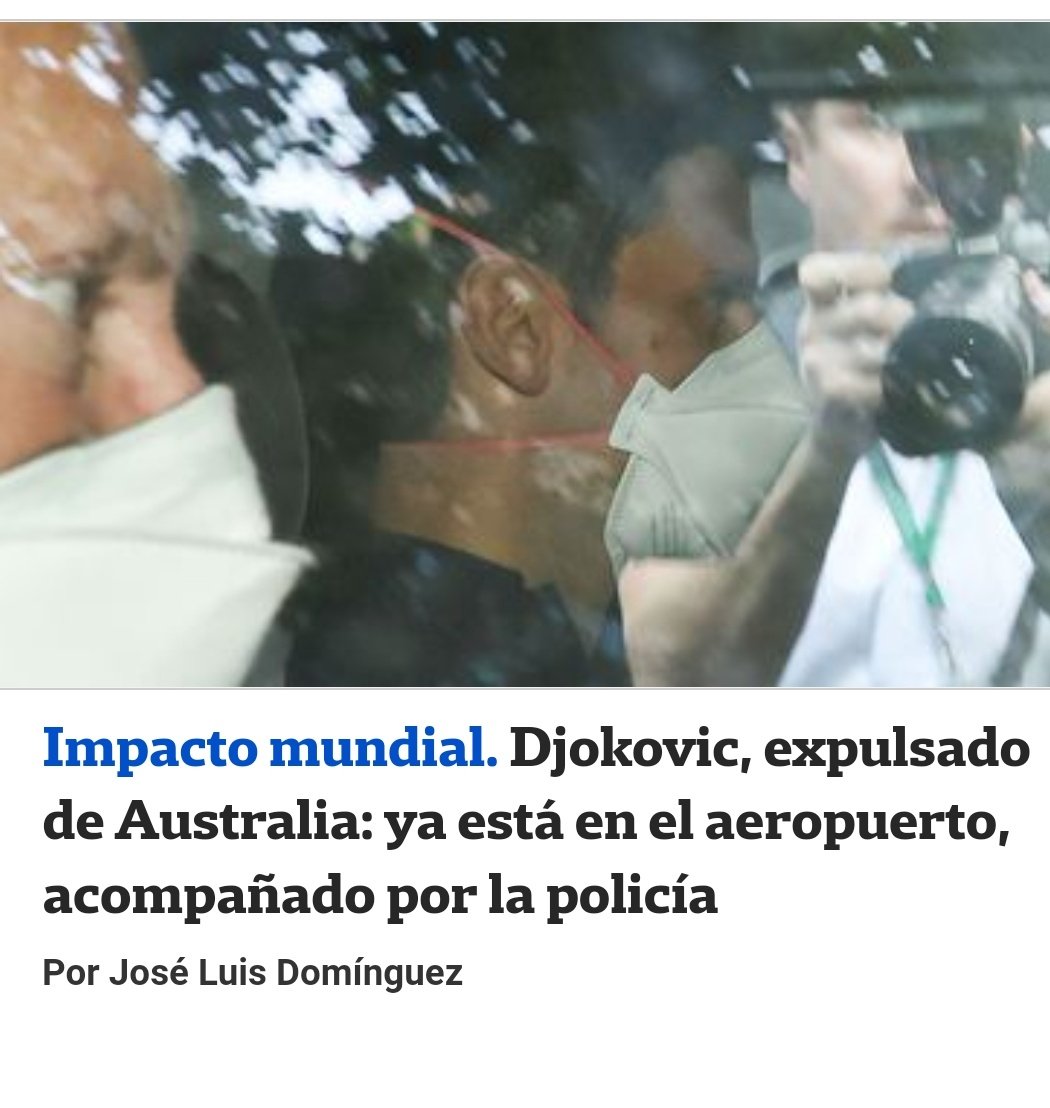 AlanSelem's tweet photo. El tenis perdió por goleada. El torneo pierde a su principal atractivo. Australia hizo de este caso una novela. Las esquirlas seguirán a través de los años. Mensaje: si no estás vacunado, andate a vivir a Marte. #MundoHostil #Totalitarismo https://t.co/913bxwULRP
